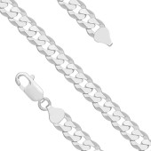 Bratara barbati argint rodiat 8 mm x 22 cm DiAmanti PancerkaP200-22cm-SL